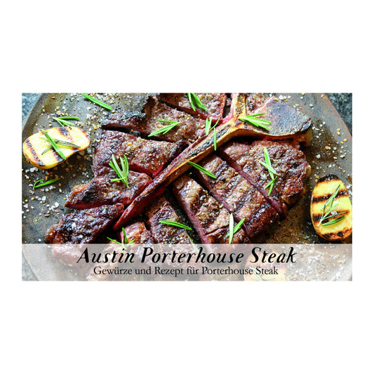 Gewürzkasten mit Gewürzen für Austin Porterhouse Steak, ohne Geschmacksverstärker und für Steak