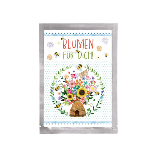 Saat Postkarte "Blumen für Dich"