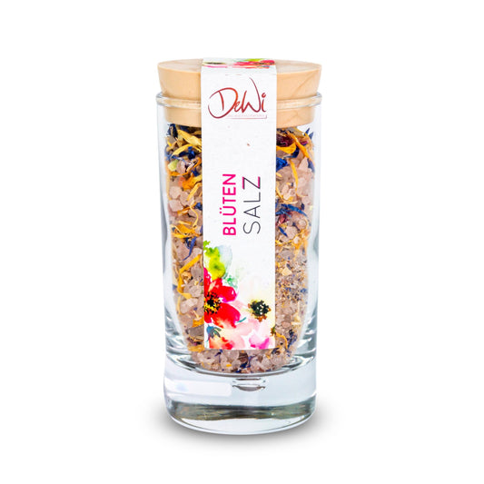 DeWi  Blüten Salz kleines Glas 65g