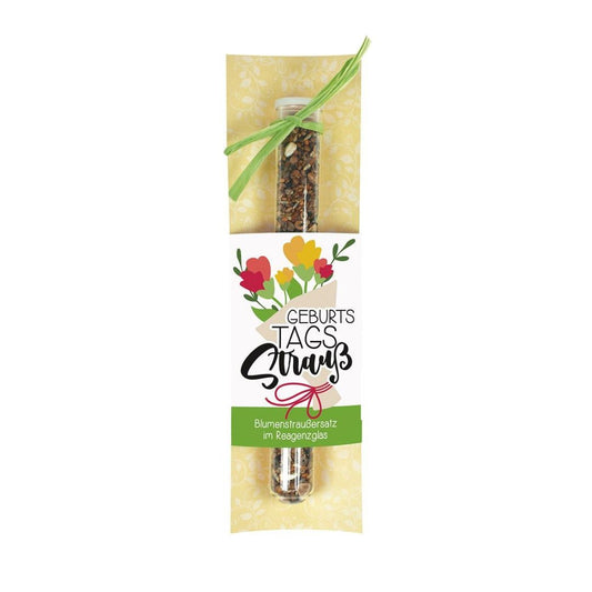Geburtstags Strauß, Blumensamen, Geschenkidee
