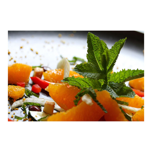 Halloumi Orangen Salat-Gewürzkasten