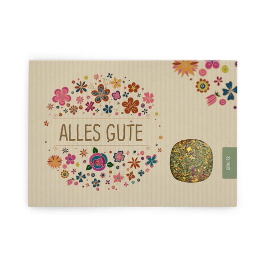 Postkarte "Alles Gute" Gewürz