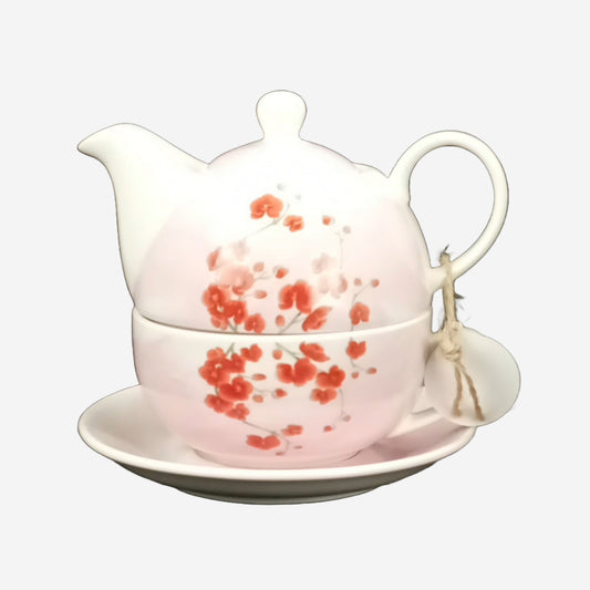 Tea for One "Orchidee", Porzellan 3 tlg.
