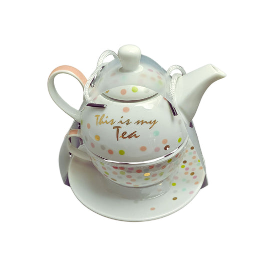 Tea for One "This is my Tea", Porzellan 3tlg.