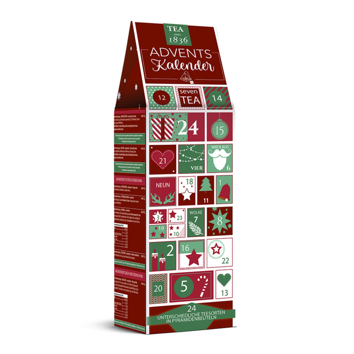 Tee Adventskalender "Rote Türen"