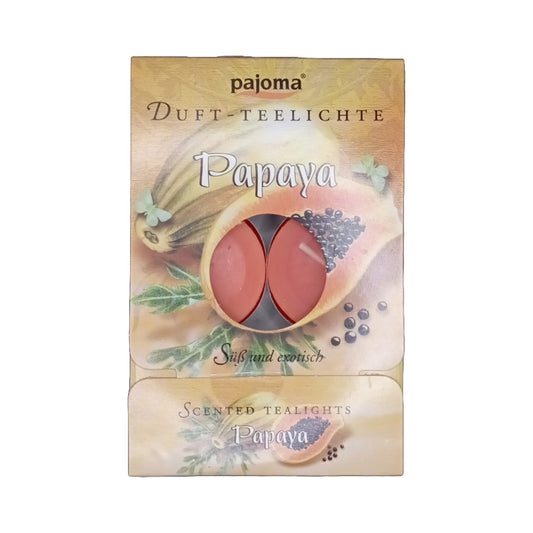 Pajoma Teelichter Papaya, 6 Stück