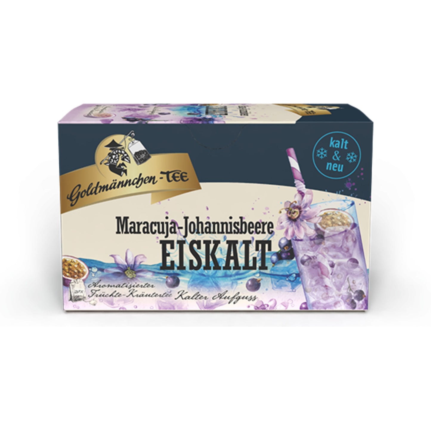 "NEU" EISKALT Maracuja-Johannisbeere aromatisiert 20Teebeutel (36g)