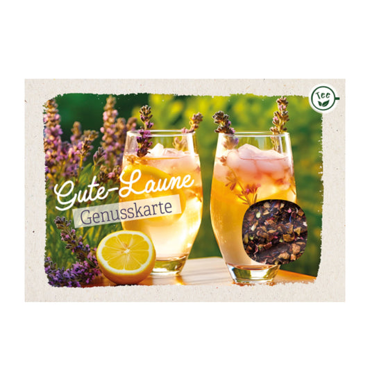 Postkarte "Gute Laune-Genußkarte" Tee