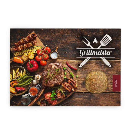 Postkarte "Grillmeister" Gewürz